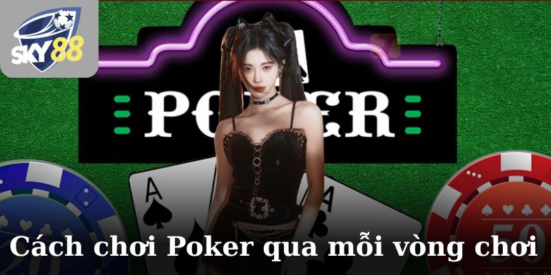 Cách chơi Poker qua mỗi vòng chơi