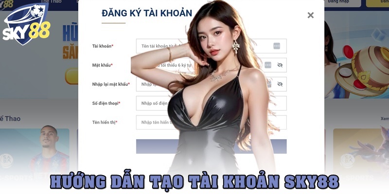 Hướng dẫn tạo tài khoản SKY88 siêu tốc